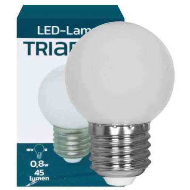 LED-Tropfenlampe warmweiss E27 230V 0,8W