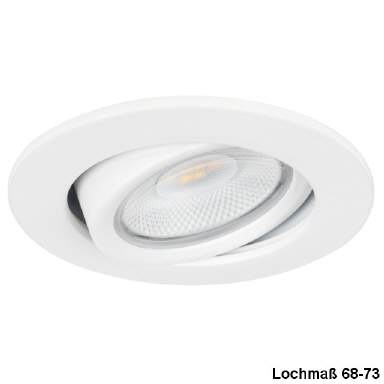 LED Downligh F90, 7W Lichtfarbe einstellbar weiß