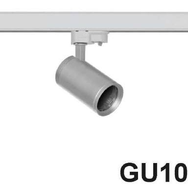 3-Phasen Stromschienenstrahler GU10 silber