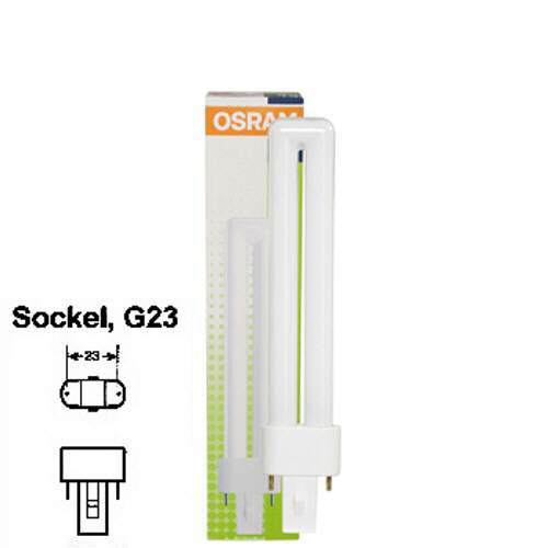 Osram Dulux S, Sockel G23 9W 827