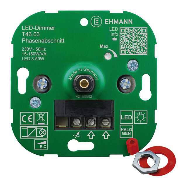 Dimmer 15-150W, LED 3-50W Phasenabschnitt