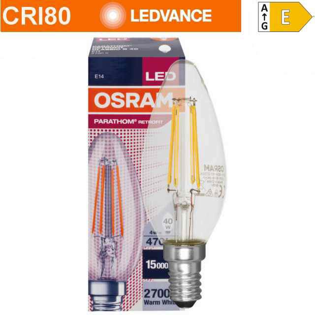 Kerze E14 LED-Lampe 4W 2700K 470lm