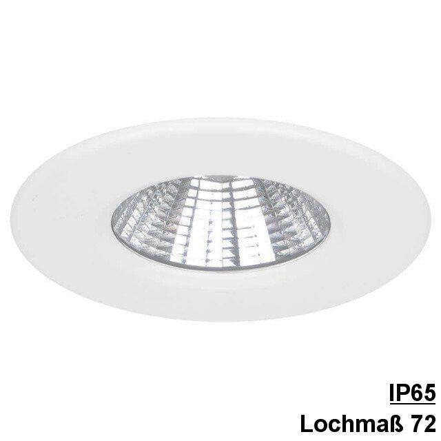 LED Einbaustrahler dimmbar IP65 Weiß 3000K 5,5W