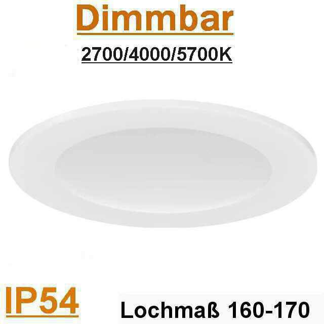 Led Einbaustrahler 16W dimmbar, IP54