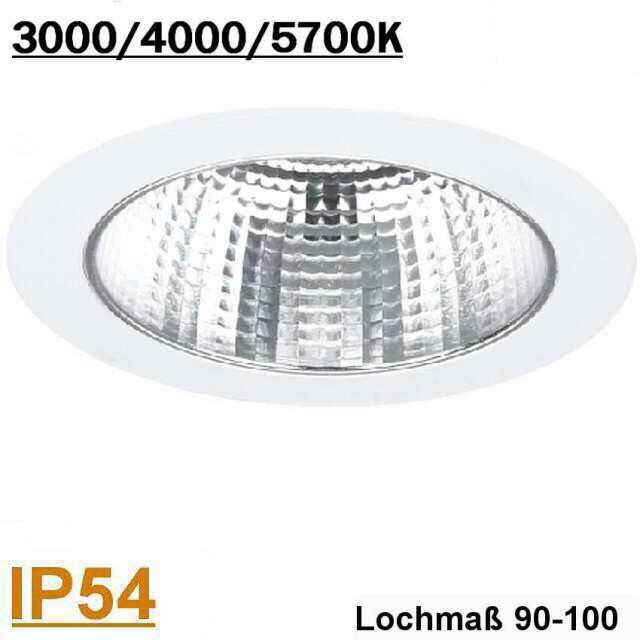 Einbaustrahler IP54 LED 6W 3000, 4000, 5700K