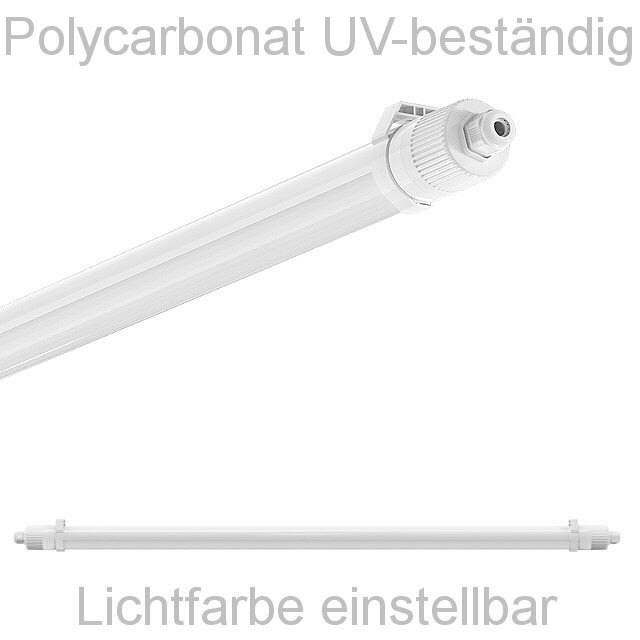 LED Feuchtraum-Rohrleuchte 120cm 3000/4000/6000K