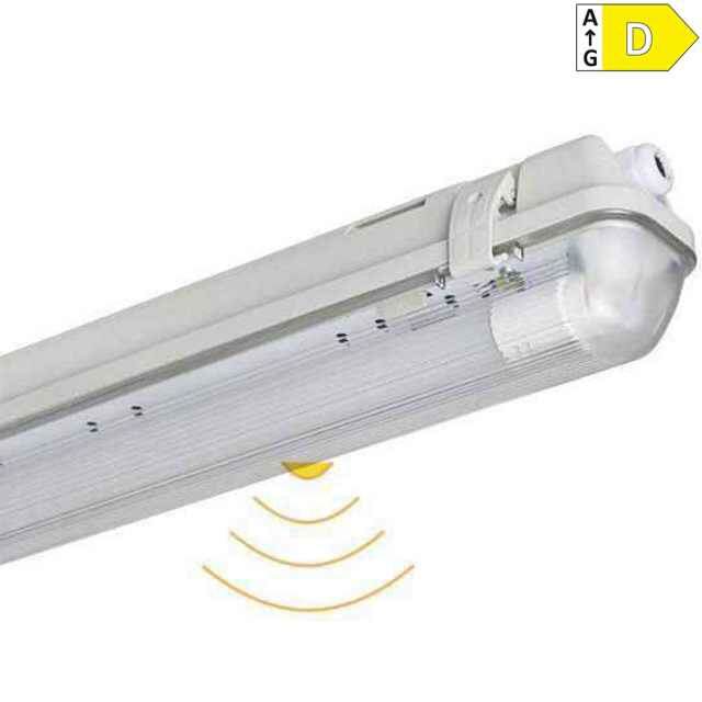 LED-Feuchtraum-Wannenleuchte mit Sensor