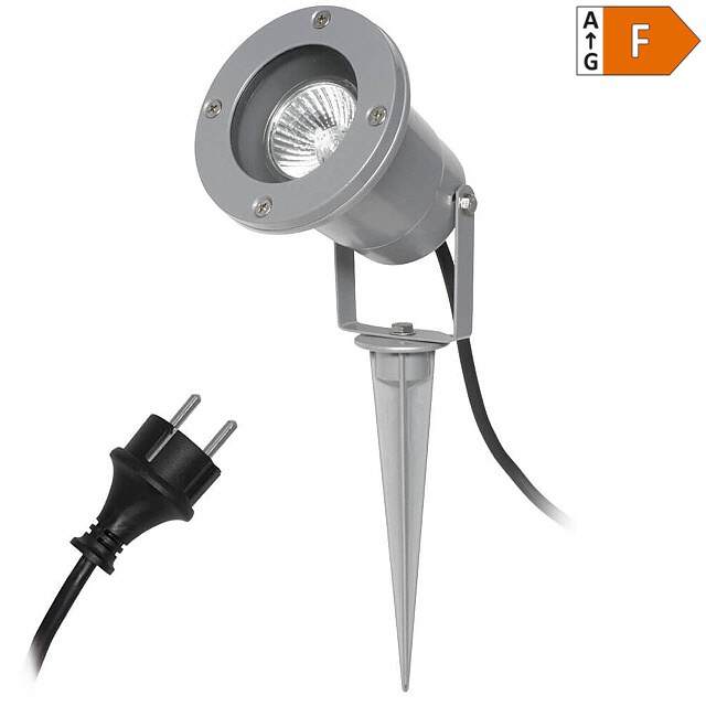 LED Gartenstrahler IP54 GU10 230 Volt 1-9 Watt schwarz Gartenlampe 