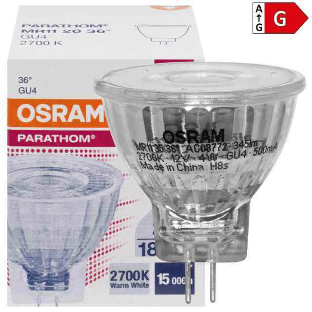 LED Lampe GU4, 2,5W, OSRAM warmweiss, Ø 35mm