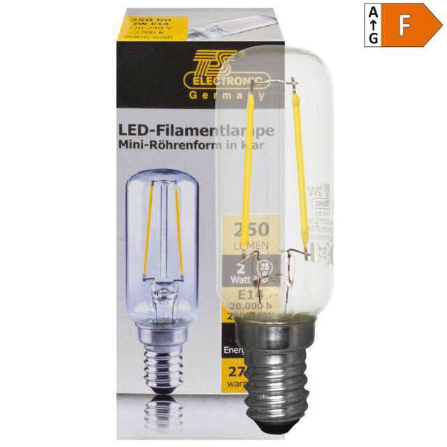 LED Röhrenlampe E14 2,5W, 2700K, L85mm