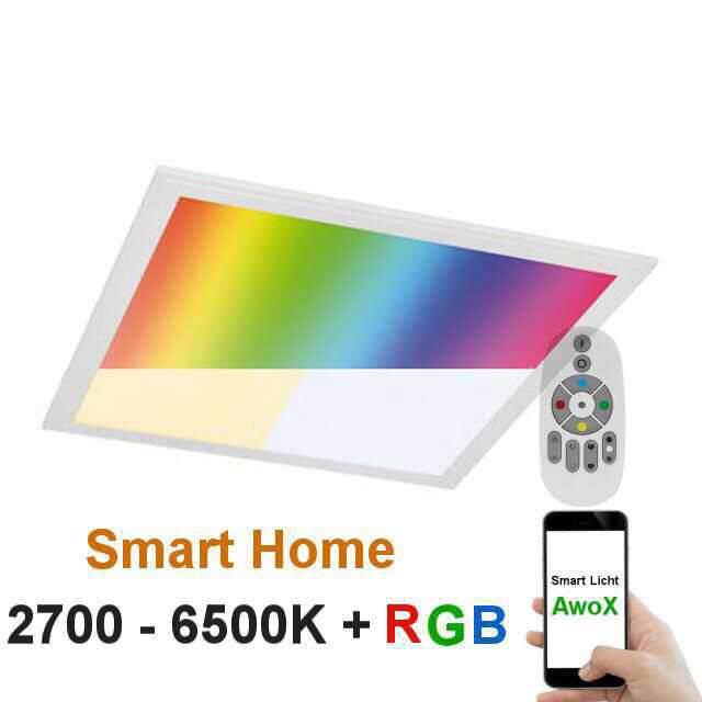 RGB-W Led Leuchte 62x62cm