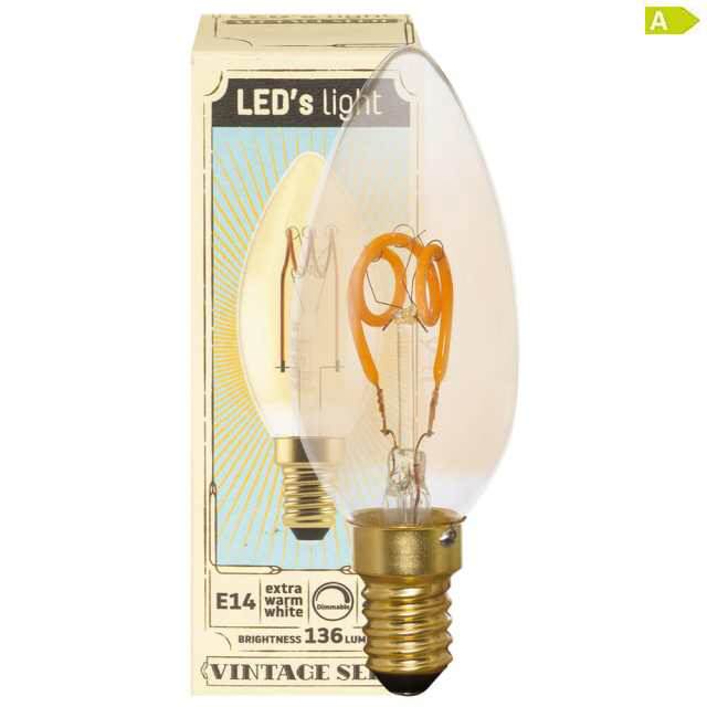 Spiral LED Lampe dimmbar E14 3W 2200K warmweiss