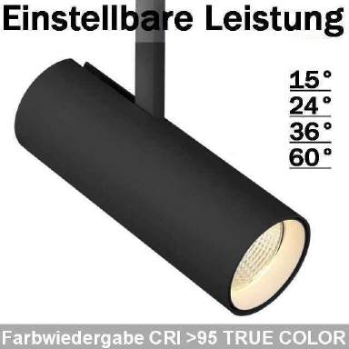 LED Stromschienenstrahler 4000K 20-28W CRI95