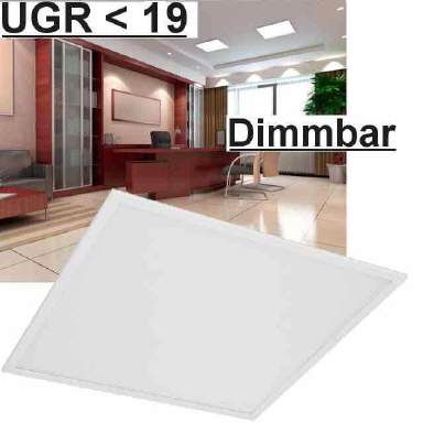 LED Panel einstellbar UGR<19, Dimmbar 1-10V