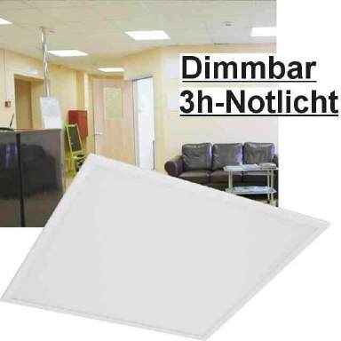 Led Panel Dimmbar m. Schalter UGR<19 3000K CRI>90