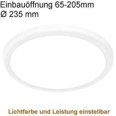LED Einbaustrahler dimmbar 3000K Loch 55-125mm
