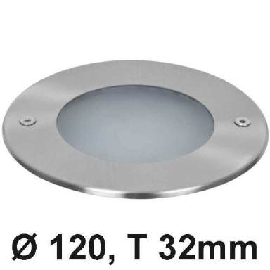 LED Bodeneinbaustrahler IP67 230V 9W 90°