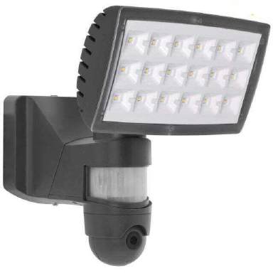 LED Aussenstrahler mit Bewegungsmelder und Kamera