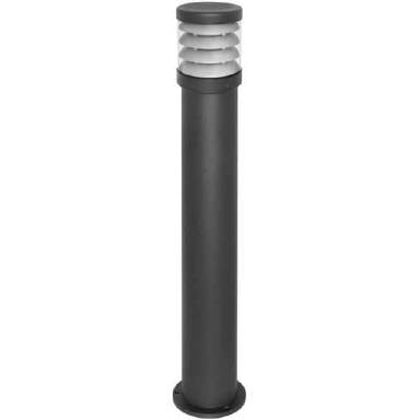 Aussenstandleuchte schwarz Rauchglas 2xE27 H 255cm