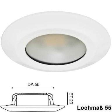 LED Downligh F90 einstellbar weiß IP65 dimmbar