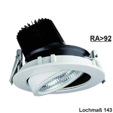 Einbaustrahler-LED 5W 230V, Weiß matt, IP44