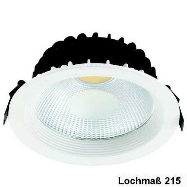 Einbauleuchte-LED 4,3W GU10 230V Schwarz