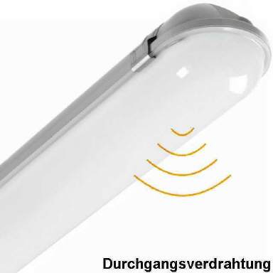 LED Feuchtraumleuchte dimmbar IP65 150cm 27W 5000K