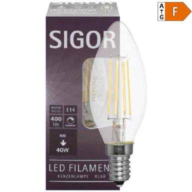 LED Tropfenlampe E14 4,5W klar Dimmbar