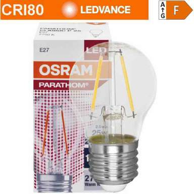 LED Tropfenlampe warmweiss E27 230V 2,5W
