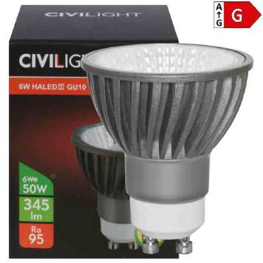 LED-Lampe GU10, 4,9W, 2700 - 2200K dimmbar, 36°