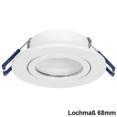 LED Einbaustrahler Chrom Loch 65-210mm