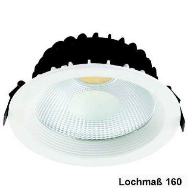 Einbaustrahler LED 6W 230V RA90, Weiß