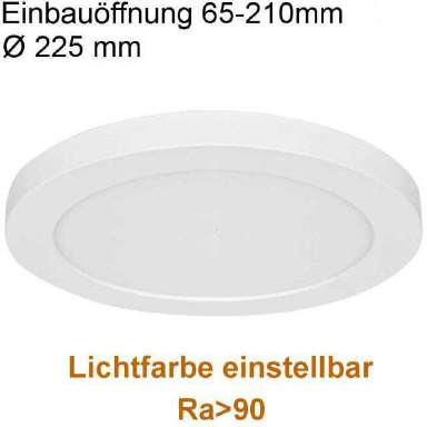 LED Einbaustrahler Loch 65-210mm 3000/4000/5000K