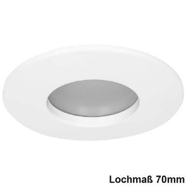 LED Einbaulstrahler Flach Nickel matt 5,5W 230V