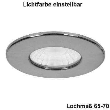 LED Downligh F90, 6W 3000K dimmbar weiß