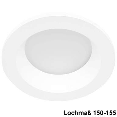 LED Einbaustrahler silber IP44 Schwenkbar Ra95
