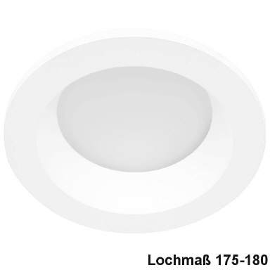 LED Einbaustrahler schwarz IP44 Schwenkbar Ra95