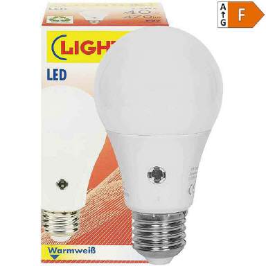 LED-Tropfenlampe warmweiss E27 230V 1W