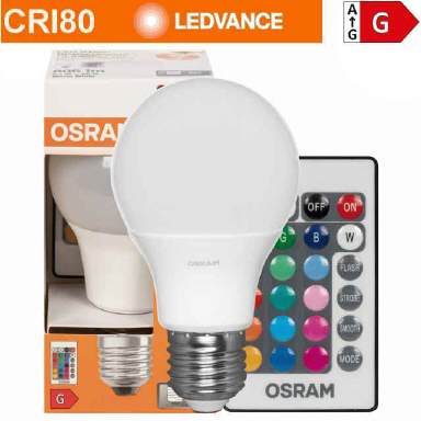 E27 RGBW LED-Lampe 9W, 806lm