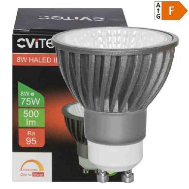 LED-Lampe GU10, 3,7W, 2700 - 2200K dimmbar, 36°