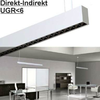 Büro Pendelleuchte LED UGR<6 Direkt-Indirekt