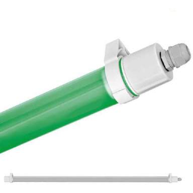 LED Feuchtraumleuchte grün 150cm 30W IK08
