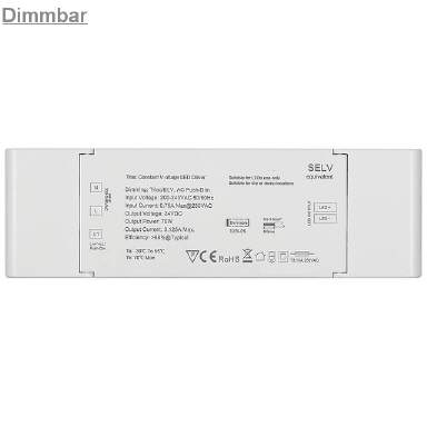 LED Netzteil 12V-80W DC Dimmbar, IP65