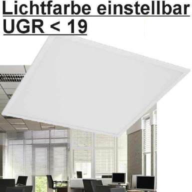 LED Panel 62x62cm UGR<19 Lichtfarbe einstellbar