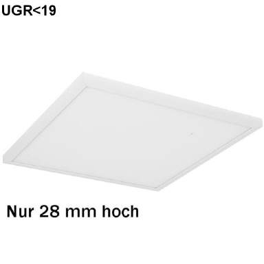 LED Aufbau-Panel h28mm 36W 3000K UGR<19