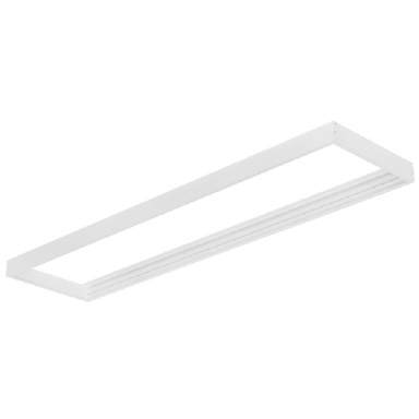 Aufbaurahmen für LED Panels 120x30cm weiß